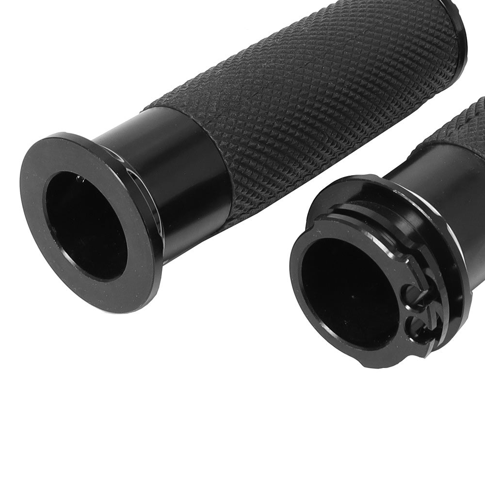 1inch Pair Black Hand Grip Handle Bar Suitable for Harley Touring Dyna Sportster-4