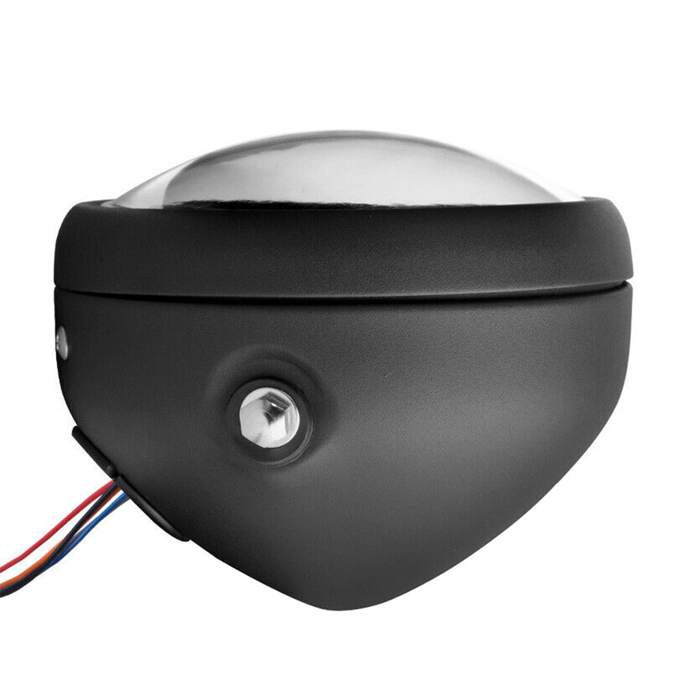Motorcycle 6. 5inch LED Headlight Spiral Side Mount Bracket Suitable For Cafe Racer-4
