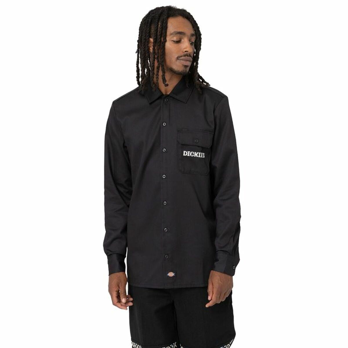Men’s Long Sleeve Shirt Dickies Wichita Black-0