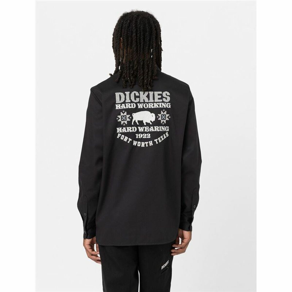 Men’s Long Sleeve Shirt Dickies Wichita Black-17