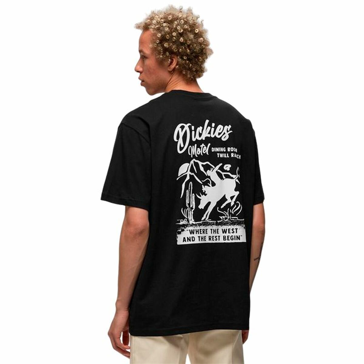 Men’s Short Sleeve T-Shirt Dickies Dighton Black-3