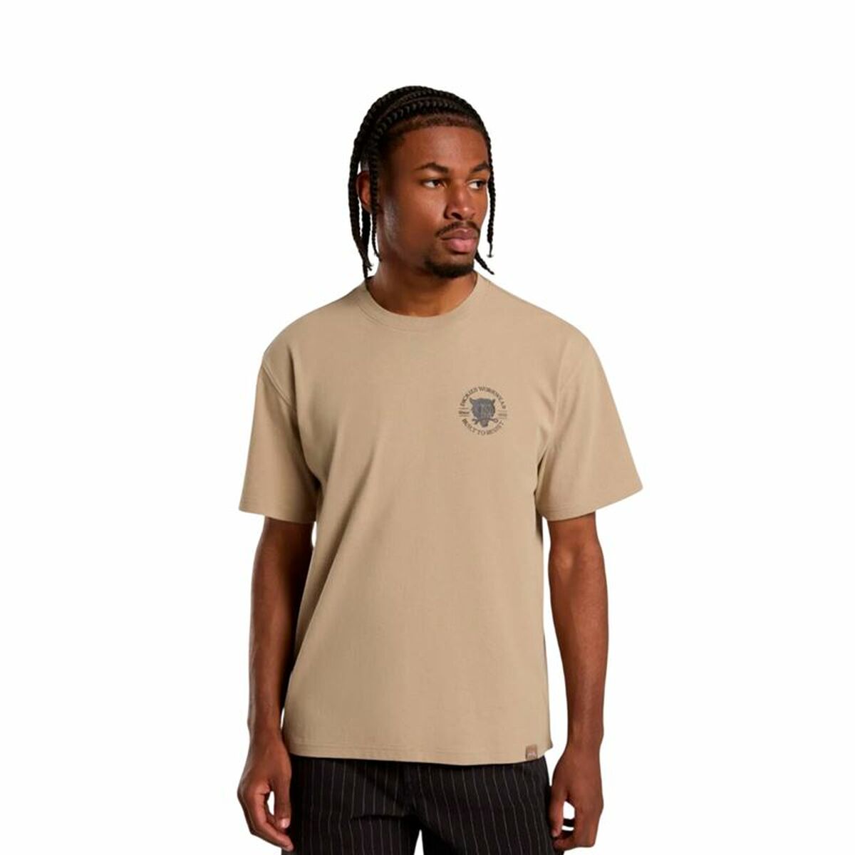 Men’s Short Sleeve T-Shirt Dickies Wrench Ss Beige-0