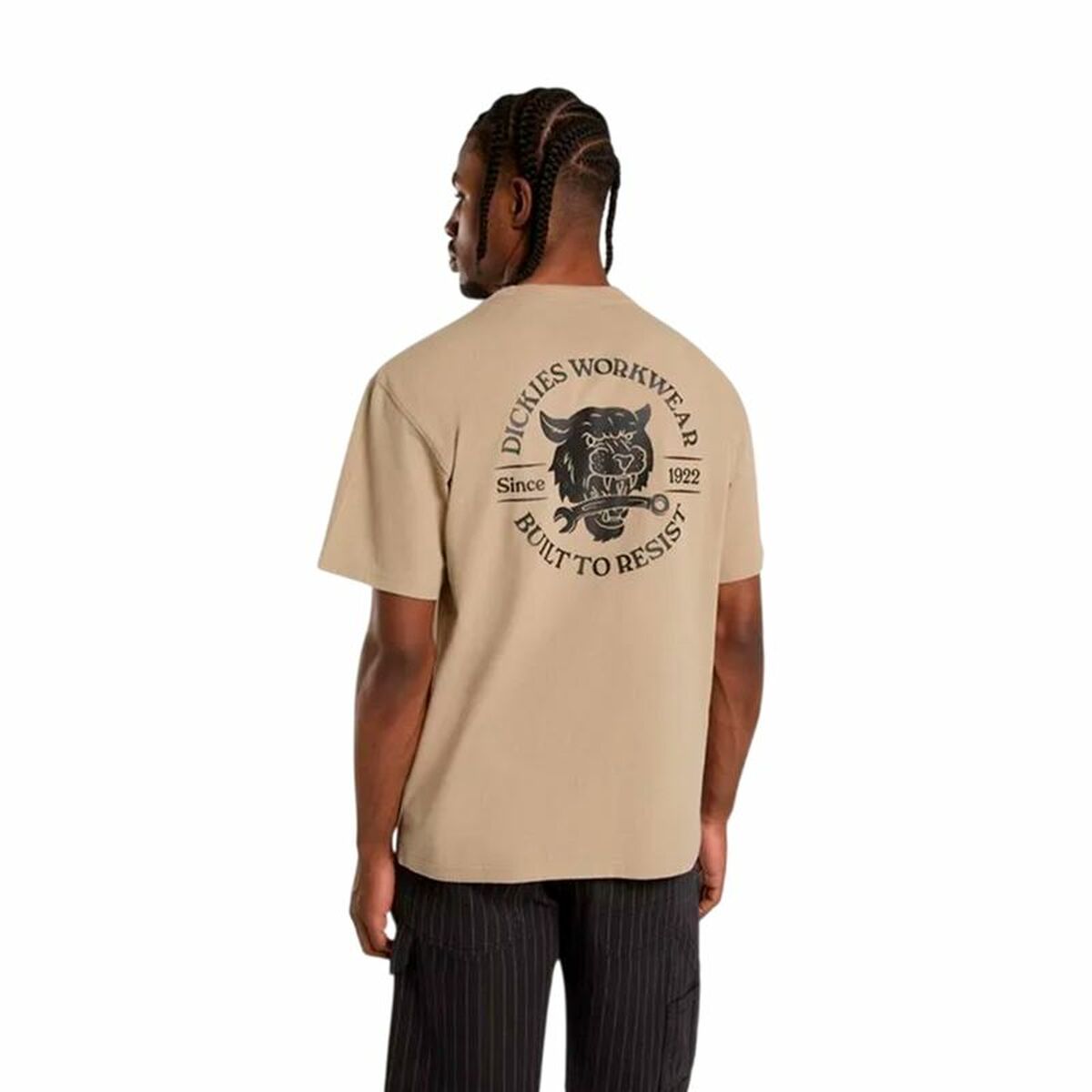 Men’s Short Sleeve T-Shirt Dickies Wrench Ss Beige-2