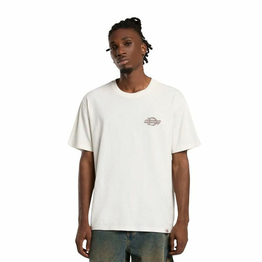 Men’s Short Sleeve T-Shirt Dickies Wood Logo White-0
