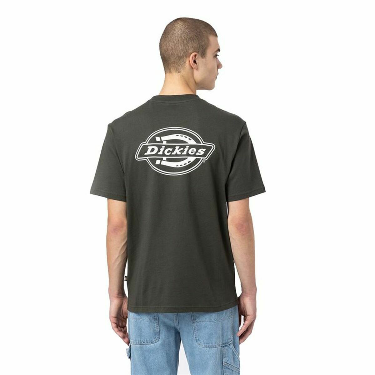 Short Sleeve T-Shirt Dickies Holtville  Green Men-12