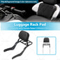 Rear Backrest Sissy BarLuggage Rack Pad Suitable for Honda Rebel CMX500 CMX300-0