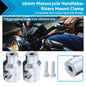 1inch Motorcycle Handlebar Risers Mount Clamp 25mm Suitable for Harley Sportster-0