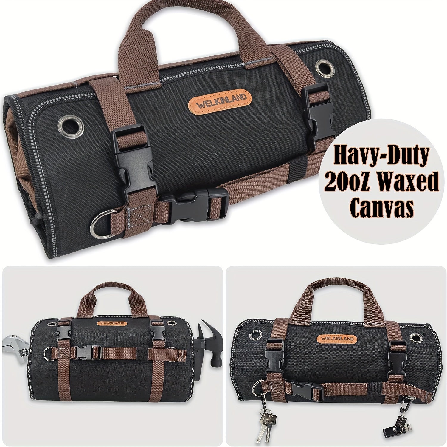 Mechanic's Roll Tool Bag Organizer-1