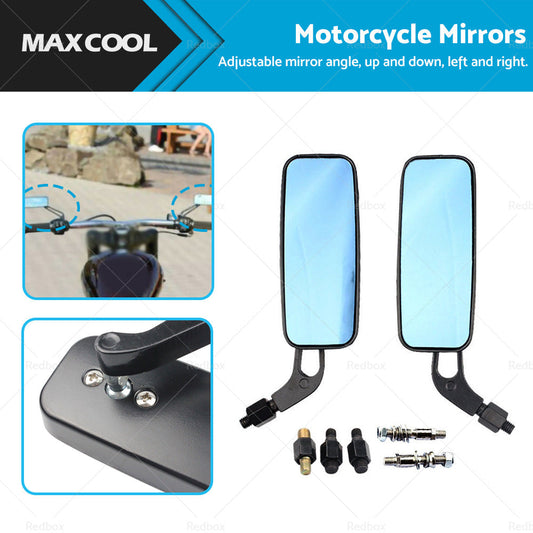 8 10mm Motorcycle Mirror Suitable For Chopper Cruiser Bobber Racer Cafe Scootor-0