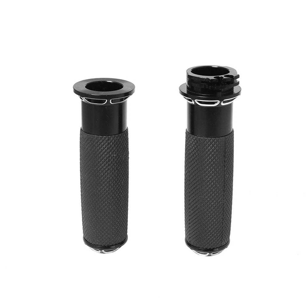 1inch Pair Black Hand Grip Handle Bar Suitable for Harley Touring Dyna Sportster-2