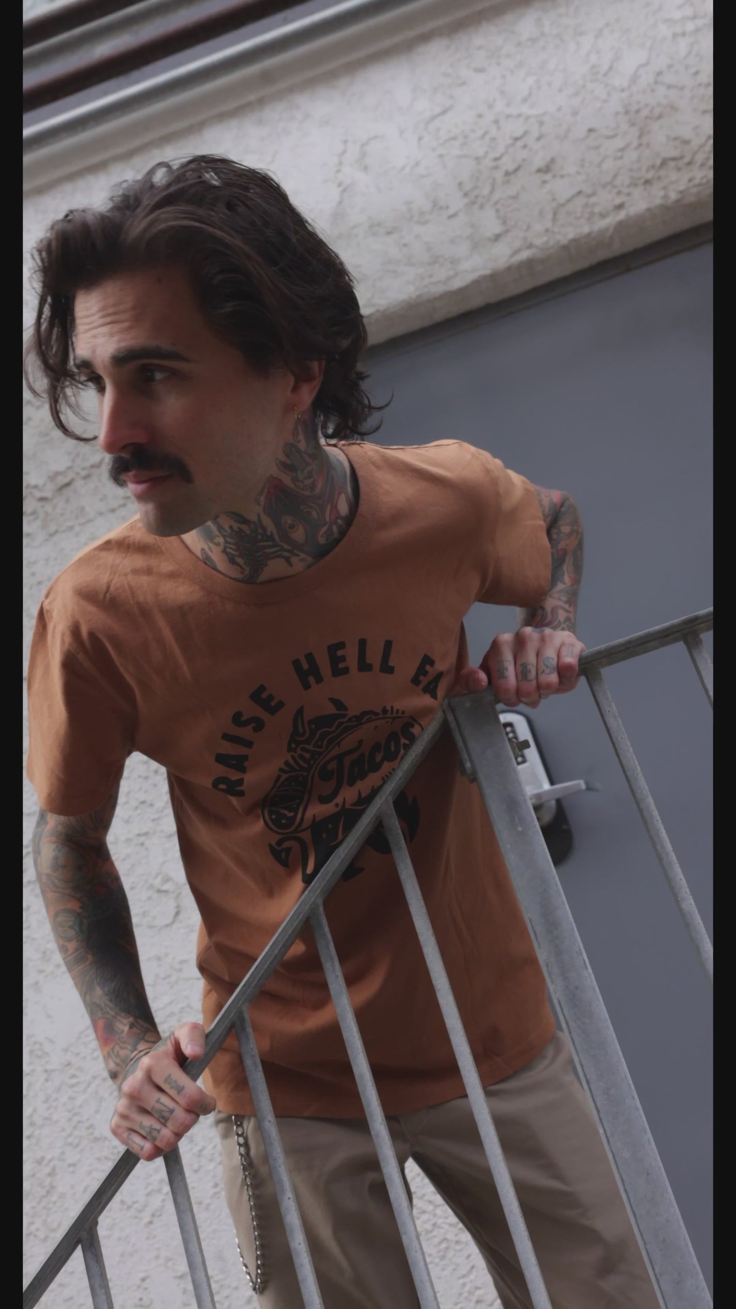 Raise Hell Eat Tacos Tee