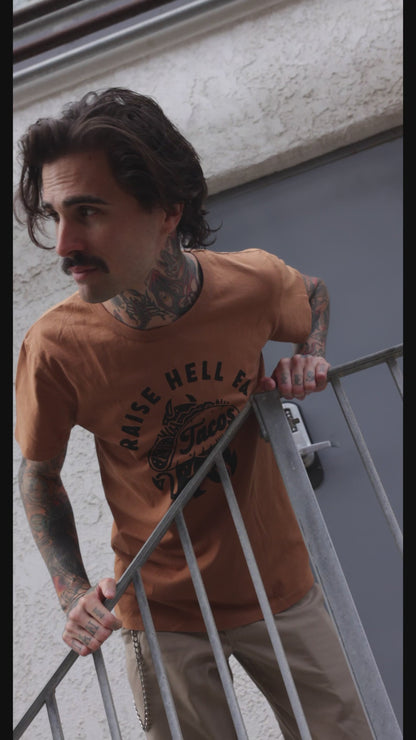 Raise Hell Eat Tacos Tee