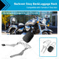 Chrome Backrest Sissy Bar Luggage Rack Suitable for Yamaha Vstar 400 650 98-18-0