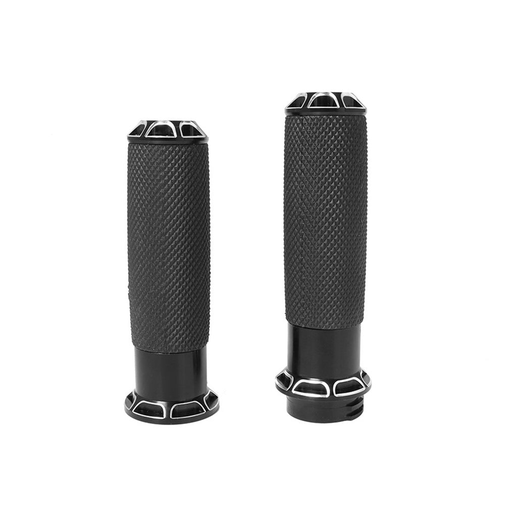 1inch Pair Black Hand Grip Handle Bar Suitable for Harley Touring Dyna Sportster-0