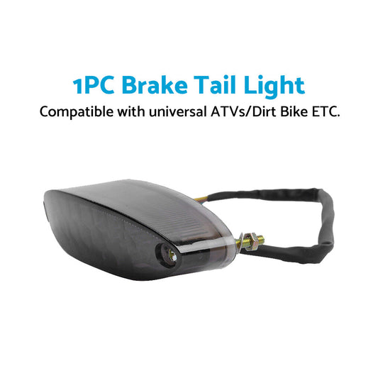 Universal Mororcycle 28 LED Brake Stop Tail Light License Number Plate Rear Lamp-0