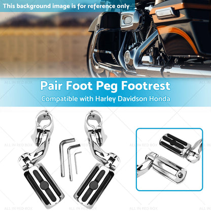 1-1 4''Motorcycle Highway Foot Pegs Chrome Engine Guard Suitable For Davidson AU-2