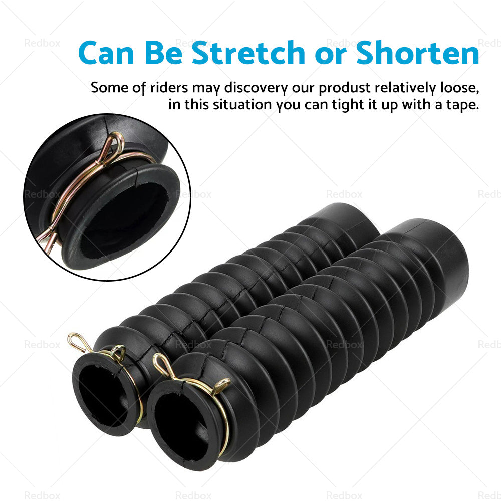 2PCS Postie Bike Fork Boots Boot Gaiter Suitable For Honda CT110 CT110X CG125-1