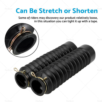 2PCS Postie Bike Fork Boots Boot Gaiter Suitable For Honda CT110 CT110X CG125-1