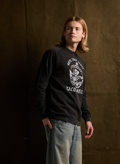 Hope They Serve Tacos in Hell Crewneck