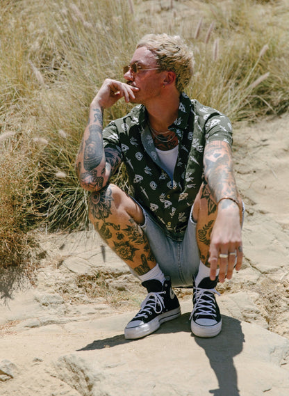 Pizza Slayer Button-Up