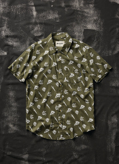 Pizza Slayer Button-Up