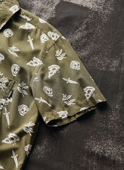 Pizza Slayer Button-Up