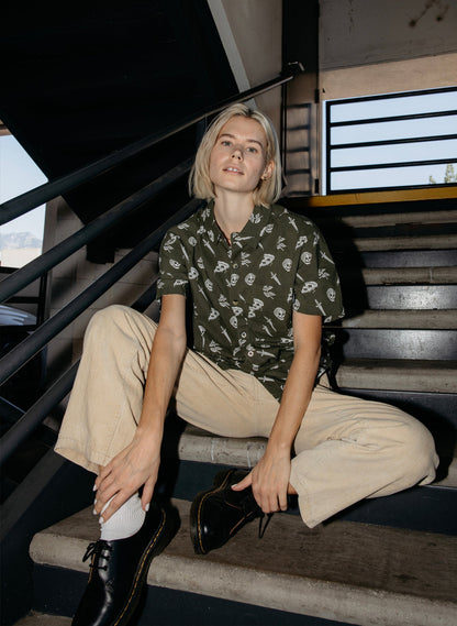 Pizza Slayer Button-Up