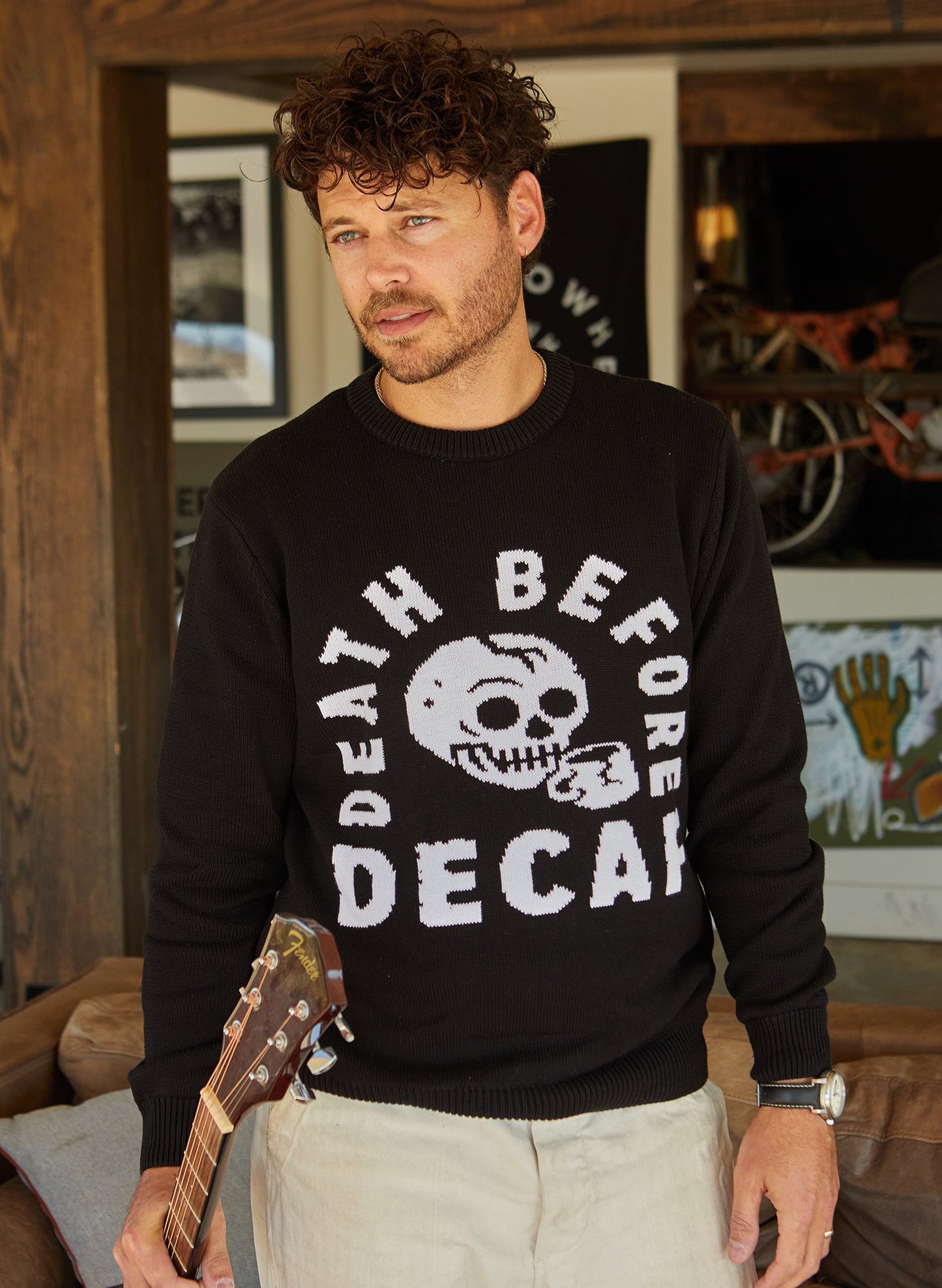 Death Before Decaf Sweater