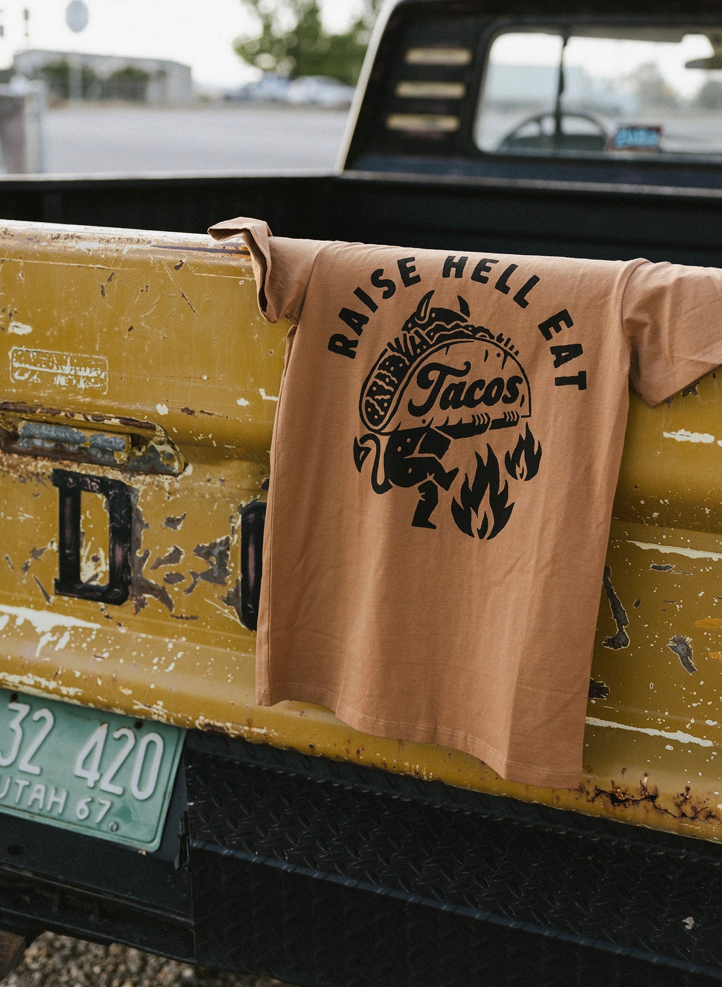 Raise Hell Eat Tacos Tee