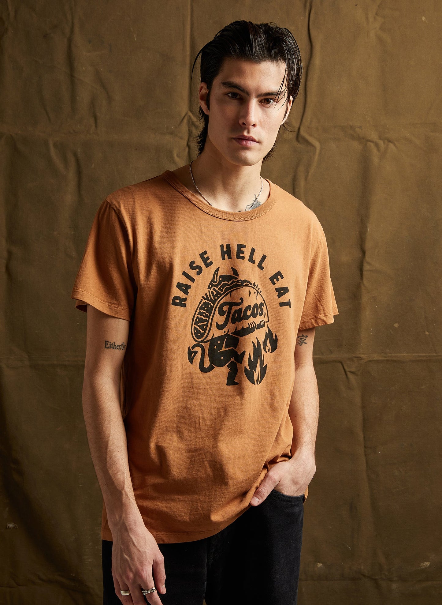 Raise Hell Eat Tacos Tee